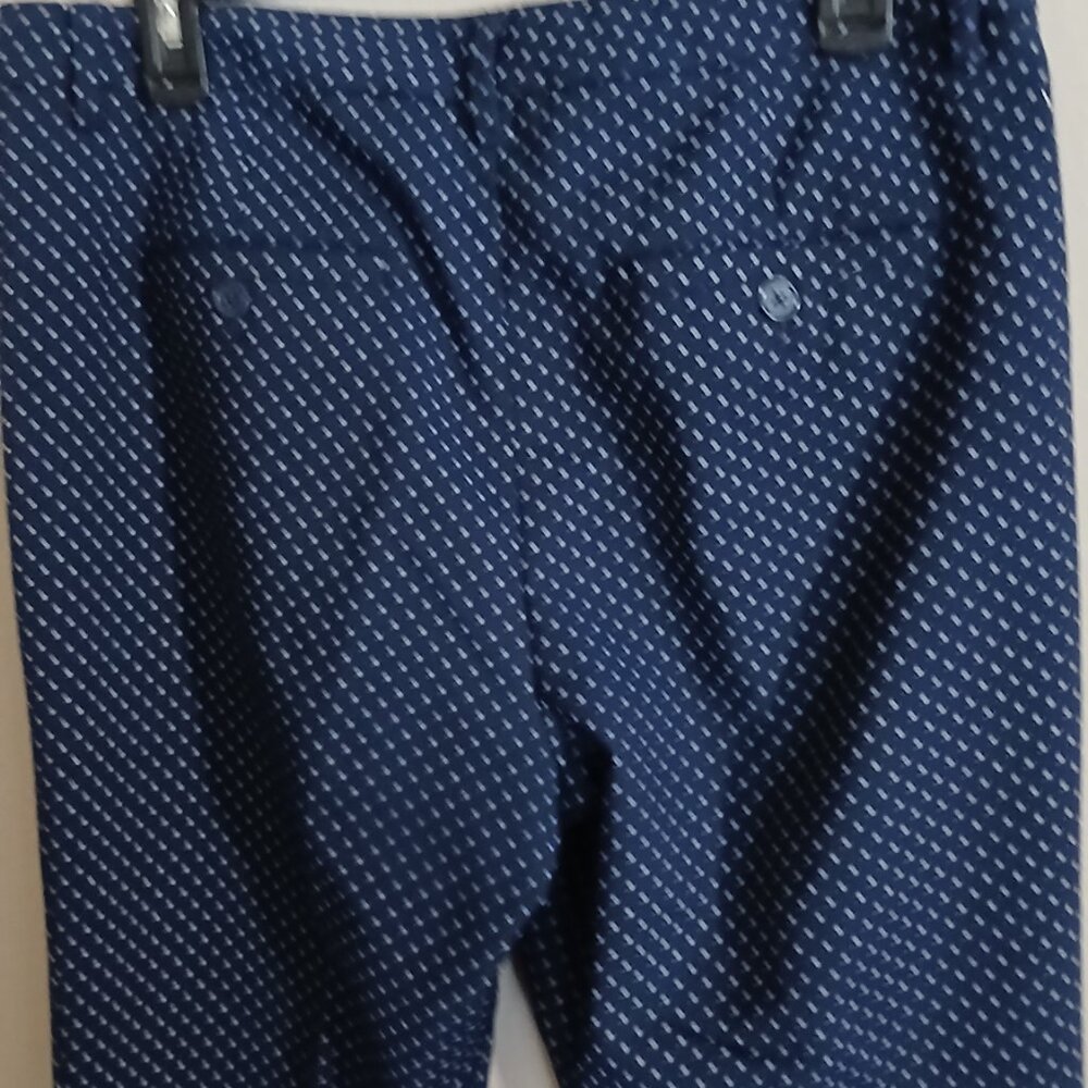 Seventh Ave Blue Polka Dot Pants - Picture 4 of 5